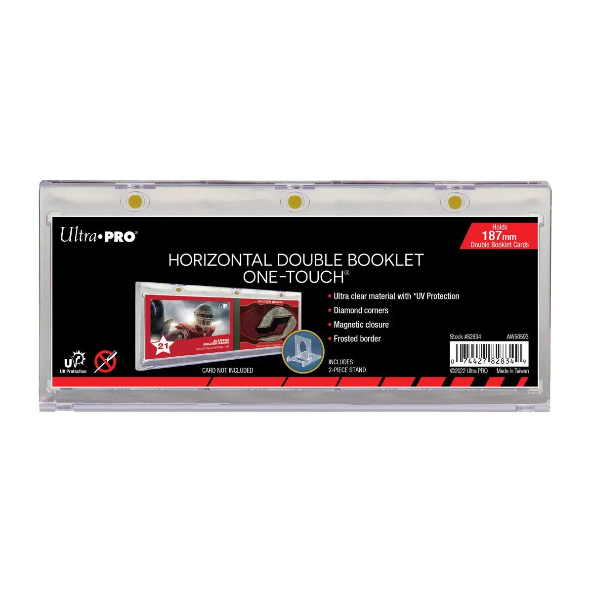 One Touch UV Card Holder Horizontal - Double Booklet 187mm