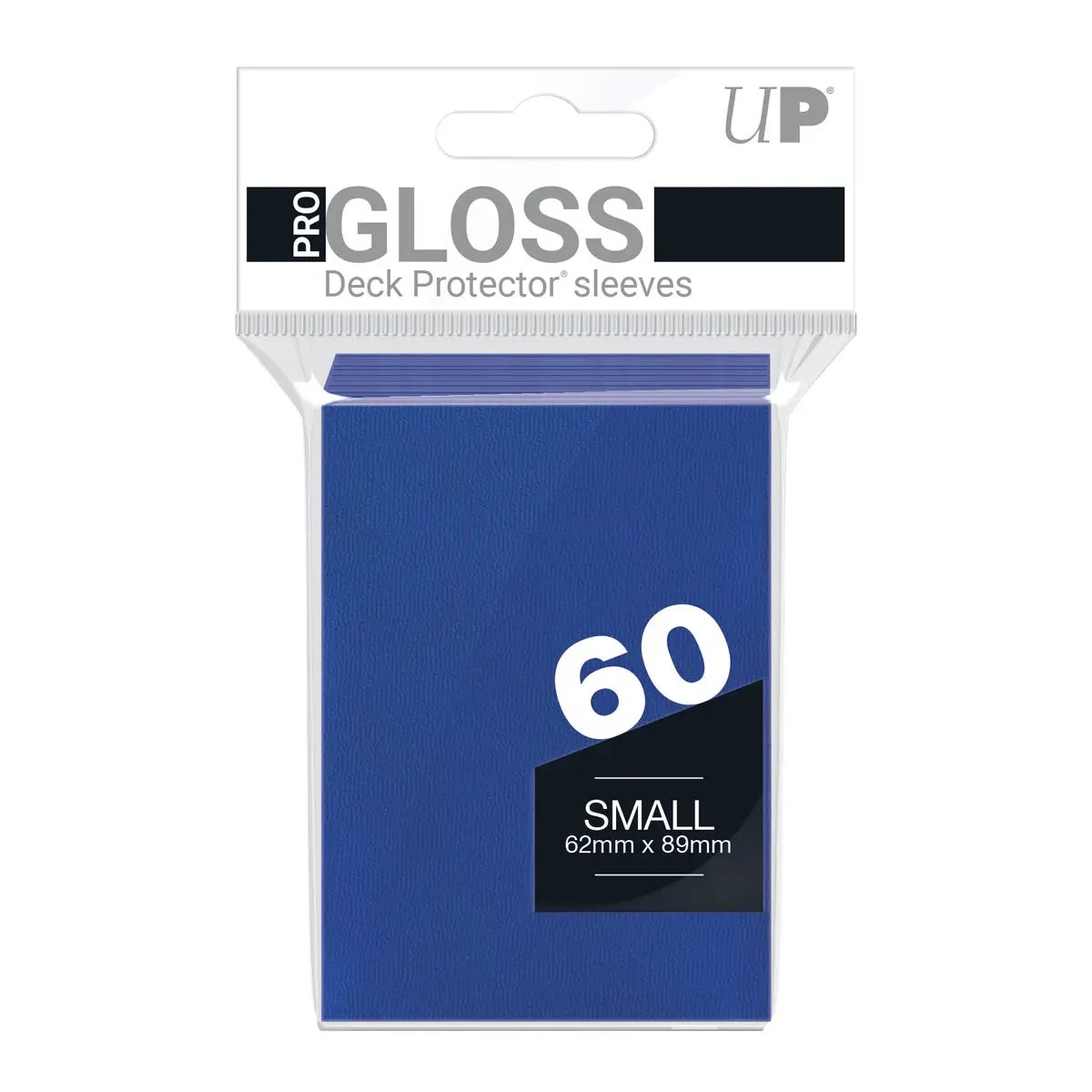 Deck Protector Sleeves - PRO-Gloss - Small Size - Blue (One Pack of 60)