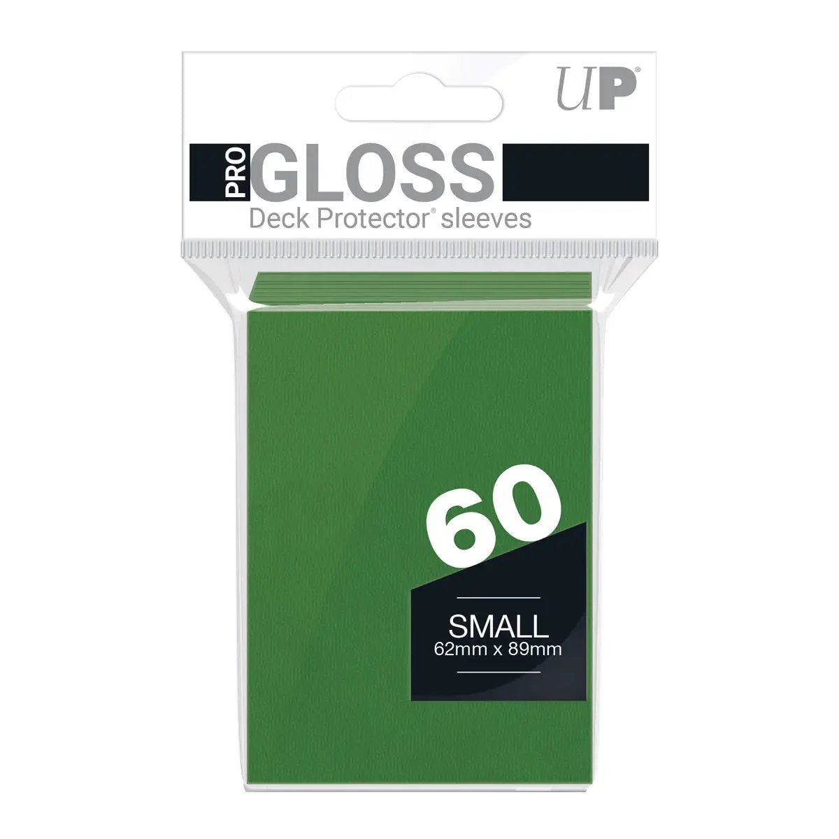 Deck Protector Sleeves - PRO-Gloss - Small Size - Green (One Pack of 60)