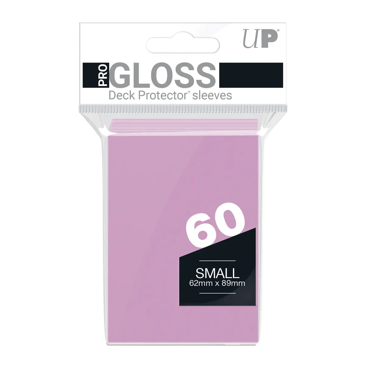 Deck Protector Sleeves - PRO-Gloss - Small Size - Pink (One Pack of 60)