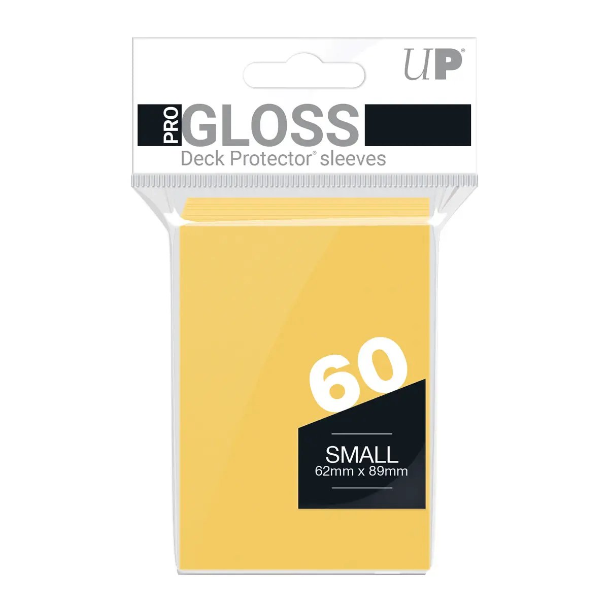 Deck Protector Sleeves - PRO-Gloss - Small Size - Yellow (One Pack of 60)