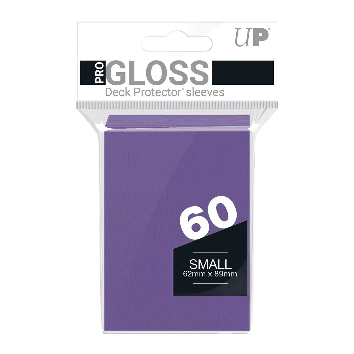 Deck Protector Sleeves - PRO-Gloss - Small Size - Purple (One Pack of 60)
