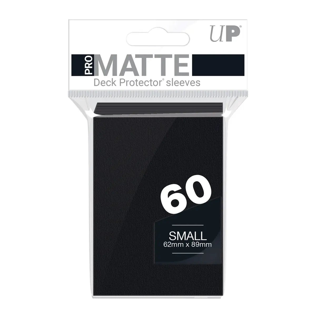 Deck Protector Sleeves - Pro-Matte - Small Size - Black (One Pack of 60)