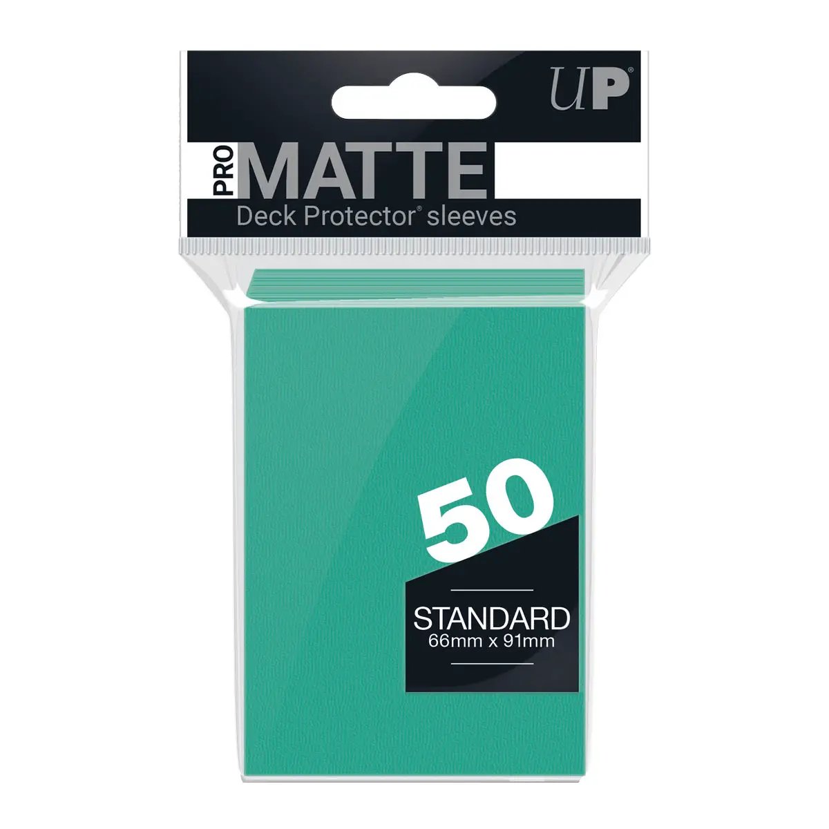 Deck Protector Sleeves - PRO-Matte - Standard - Aqua (One Pack of 50)
