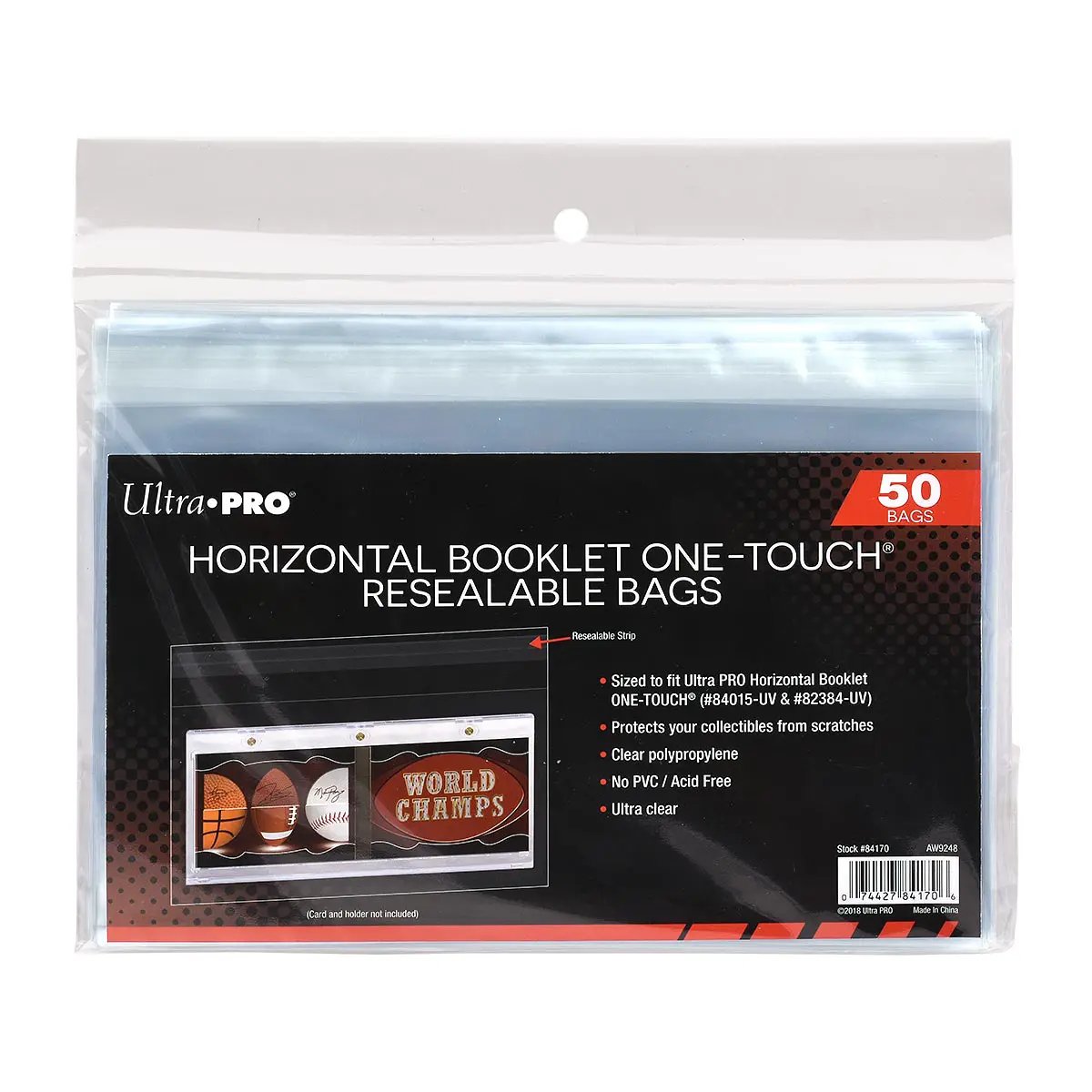 One Touch Resealable Bag - Booklet Horizontal - (50 per pack)