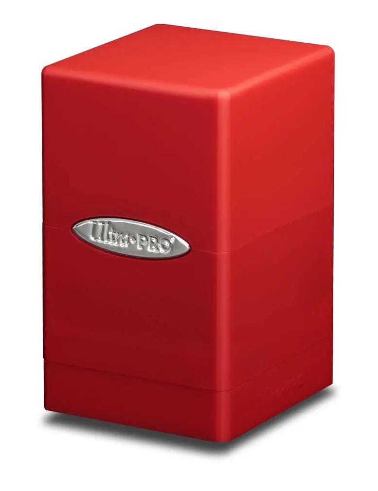 Satin Tower Deck Box - Apple Red