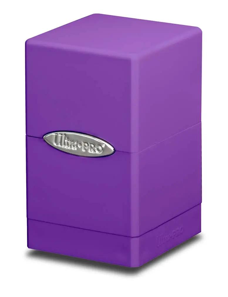 Satin Tower Deck Box - Royal Purple