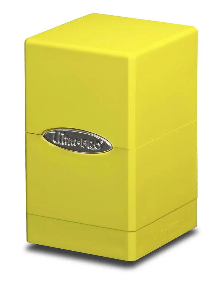 Satin Tower Deck Box - Lemon Yellow