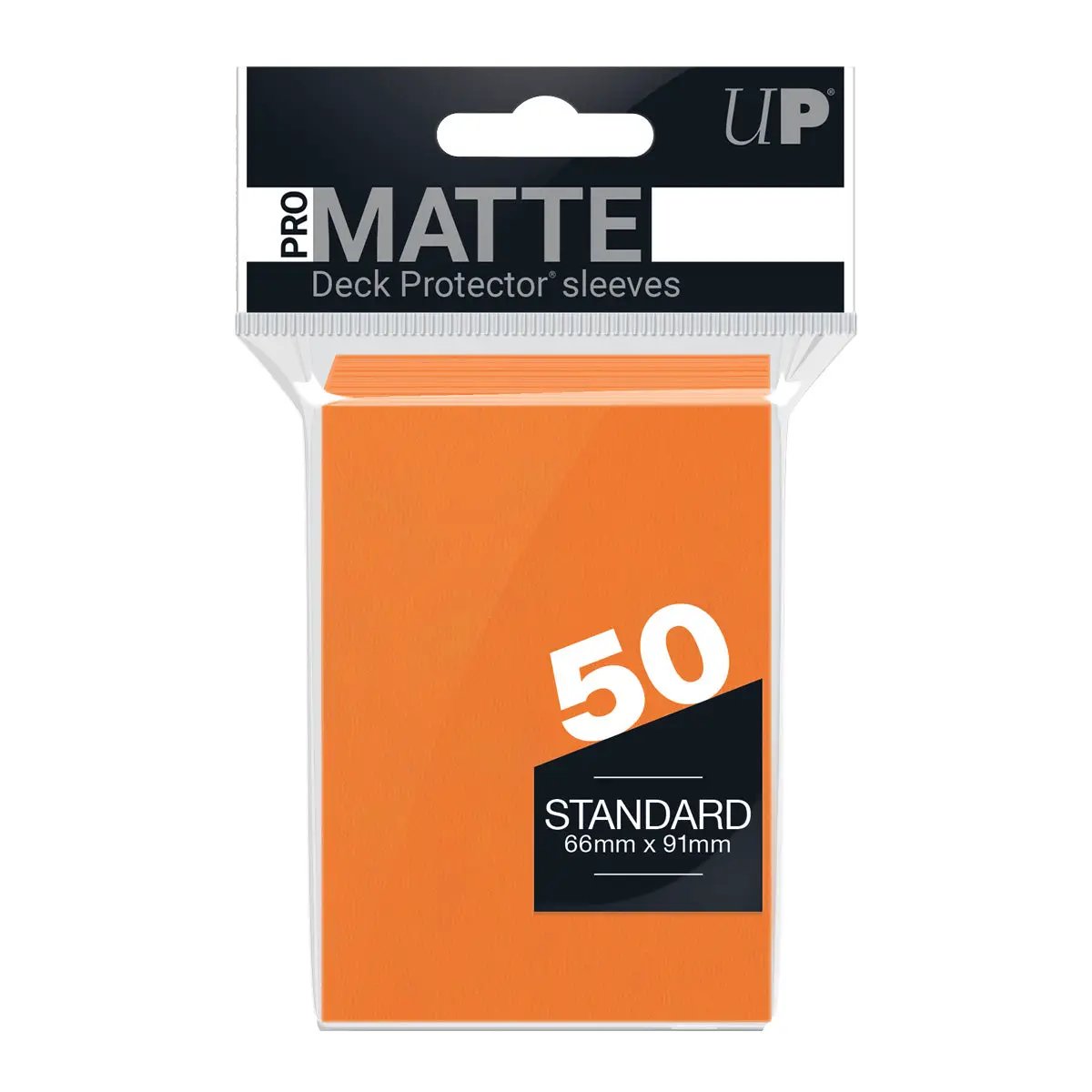 Deck Protector Sleeves - PRO-Matte - Standard - Orange (One Pack of 50)