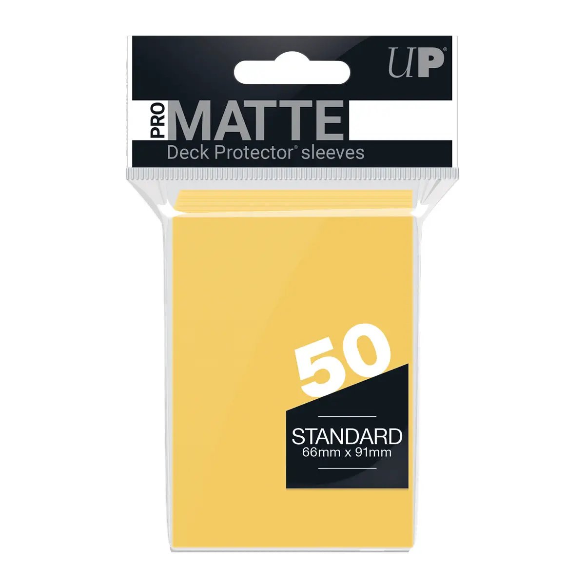 Deck Protector Sleeves - PRO-Matte - Standard - Yellow (One Pack of 50)