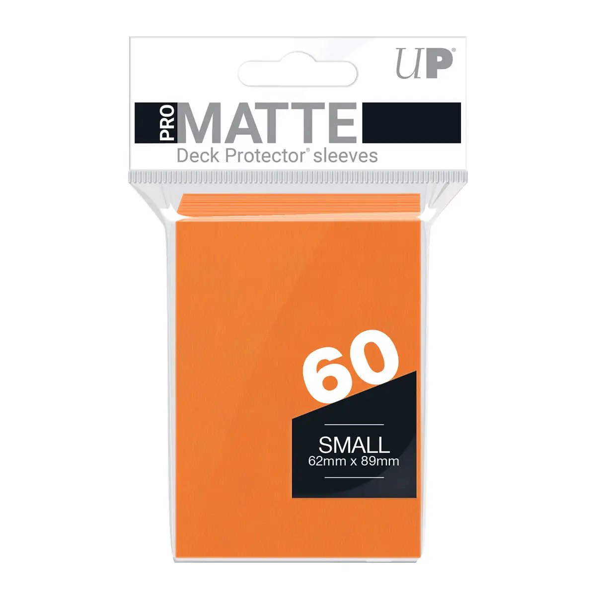 Deck Protectors - Pro Matte - Small Size - Orange (One Pack of 60)