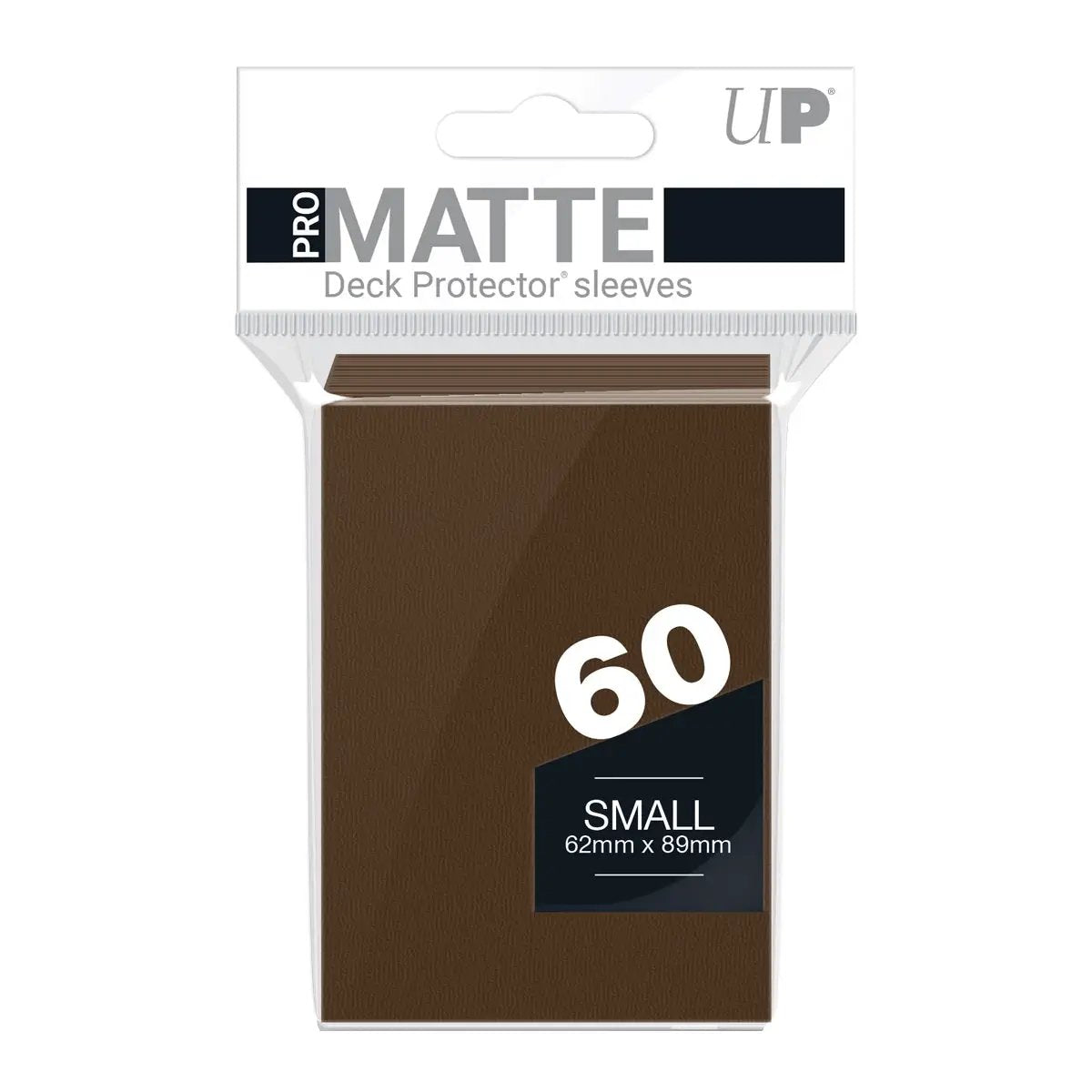 Deck Protectors - Pro Matte - Small Size - Brown (One Pack of 60)