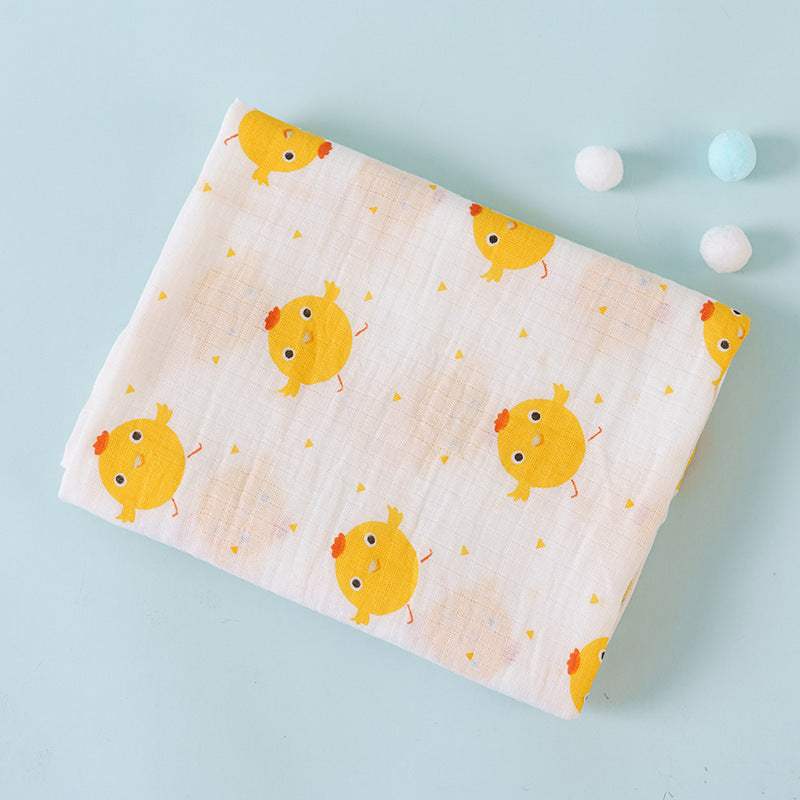 Cotton Double-Layer Cartoon Baby Blanket | Cotton | Baby Blanket