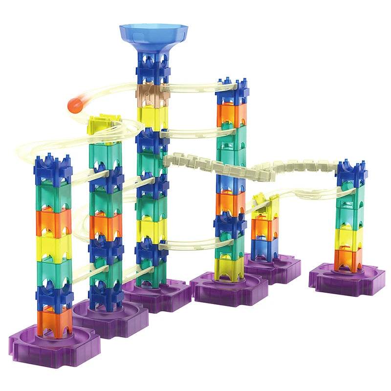 85-Piece 3D Marble Race Track Building Set for Kids' Creative Fun - ToylandEU