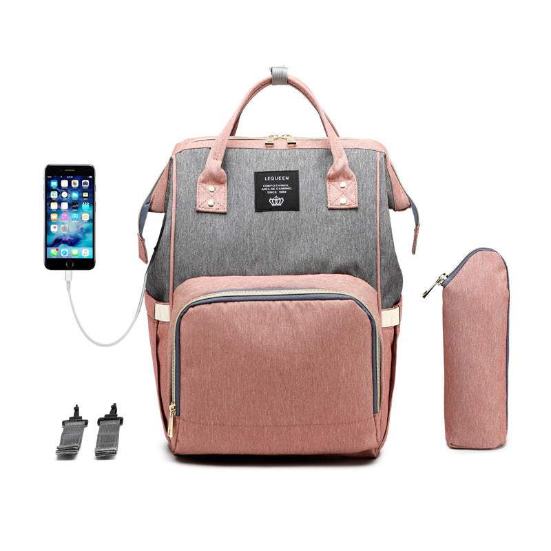 LEQUEEN Large Capacity Mummy Bag | Oxford Cloth