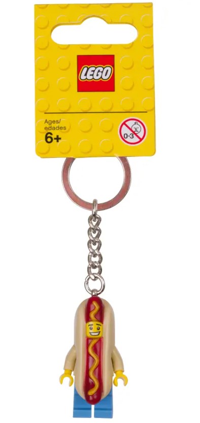LEGO® Hot Dog Guy Key Chain | Ages 6 And Up | Collectible Minifigure Accessory