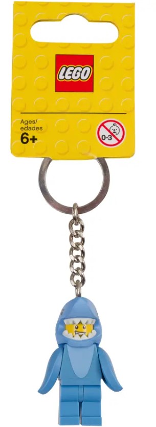 LEGO® Shark Suit Guy Keychain | Authentic Minifigure | Ages 6+