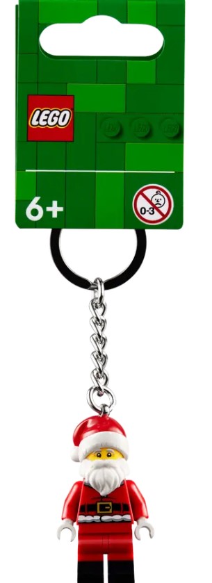 LEGO® Santa Key Chain | Festive Santa Minifigure | Ages 6+