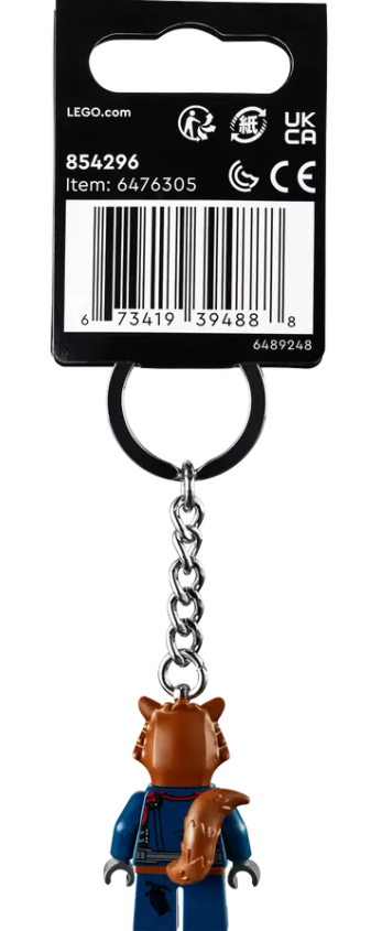 LEGO® Marvel Rocket Raccoon Key Chain | Ages 6 Plus | 1 Piece