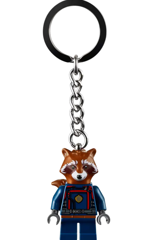 LEGO® Marvel Rocket Raccoon Key Chain | Ages 6 Plus | 1 Piece