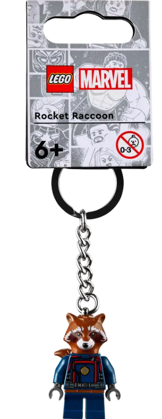 LEGO® Marvel Rocket Raccoon Key Chain | Ages 6 Plus | 1 Piece