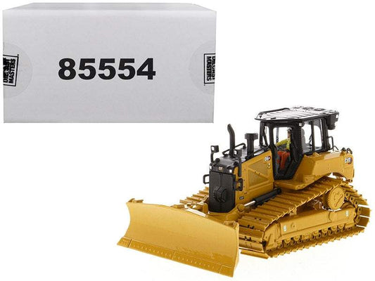 CAT Caterpillar D6 XE LGP Track Type Tractor Dozer with VPAT Blade and Operator | 1/50 Diecast Model Tractor | Diecast Masters | High Line Series