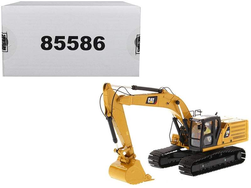 CAT Caterpillar 336 Next Generation Hydraulic Excavator and Operator | 1/50 Diecast Construction Model | Diecast Masters | High Line Series