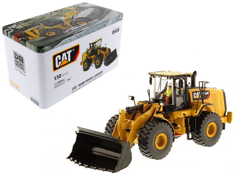 CAT Caterpillar 966M Wheel Loader with Operator High Line Series 1/50 Scale Diecast Model by Diecast Masters