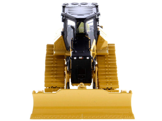 CAT Caterpillar D5 LGP VPAT Track Type Tractor Dozer Yellow with Operator | 1/50 Diecast Model Tractor | Diecast Masters | High Line Series