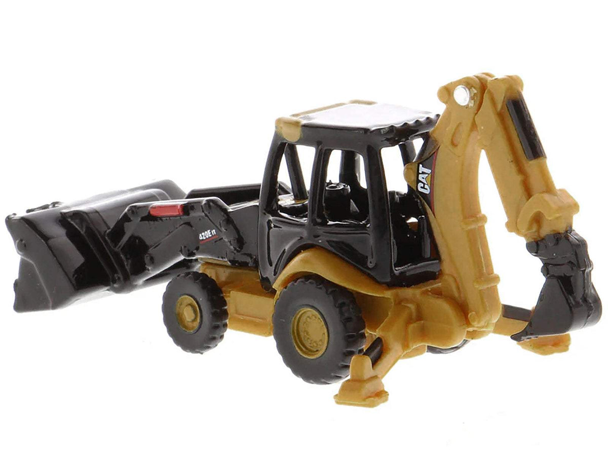 Diecast Models | Caterpillar 420E Backhoe Loader Diecast Replica With Display Case