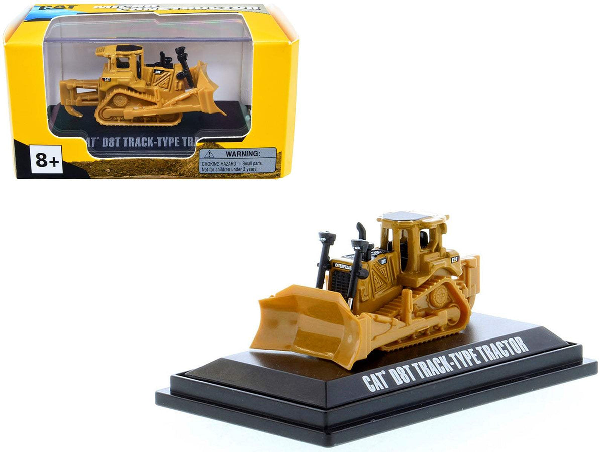 CAT Caterpillar D8T Track-Type Tractor Yellow | Diecast Model Tractor | Diecast Masters | Micro-Constructor Series