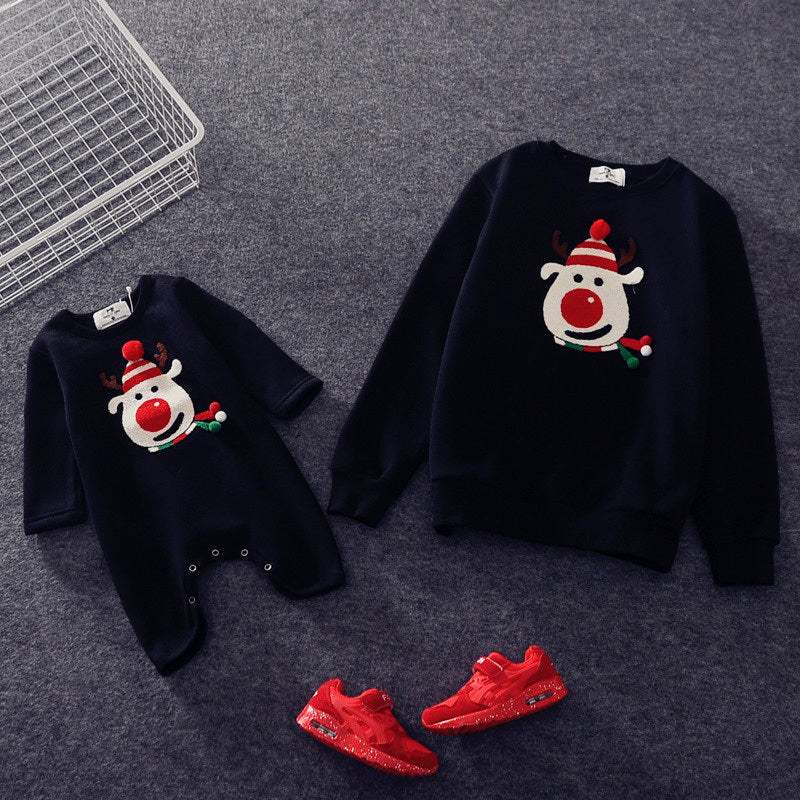 Kids' Christmas Cotton Clothes Set | Cartoon Animation | Unisex