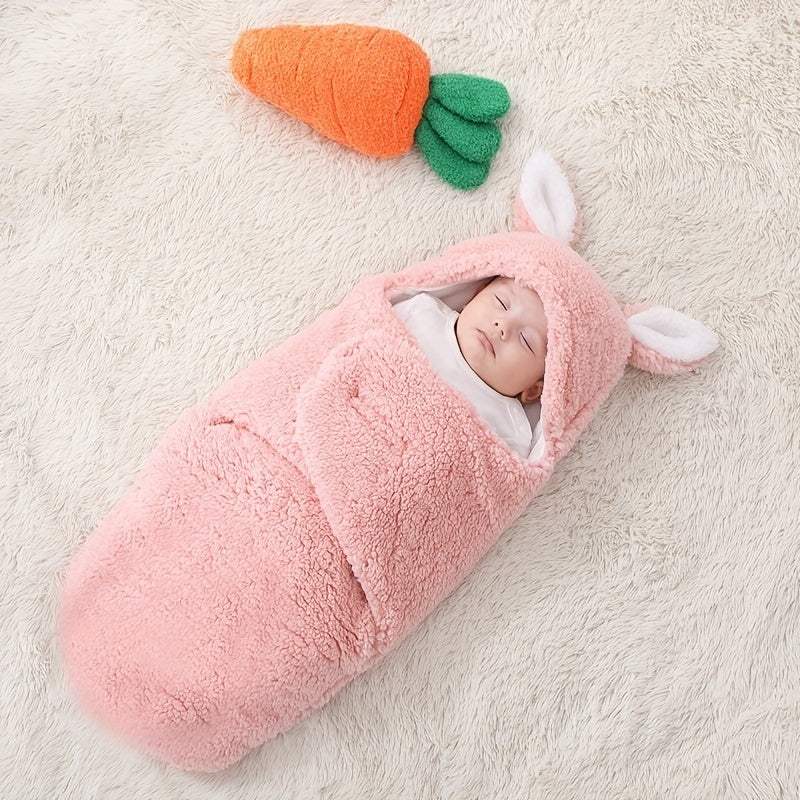 Super Soft Baby Sleeping Bag | Fluffy Fleece Swaddle Blanket | Unisex