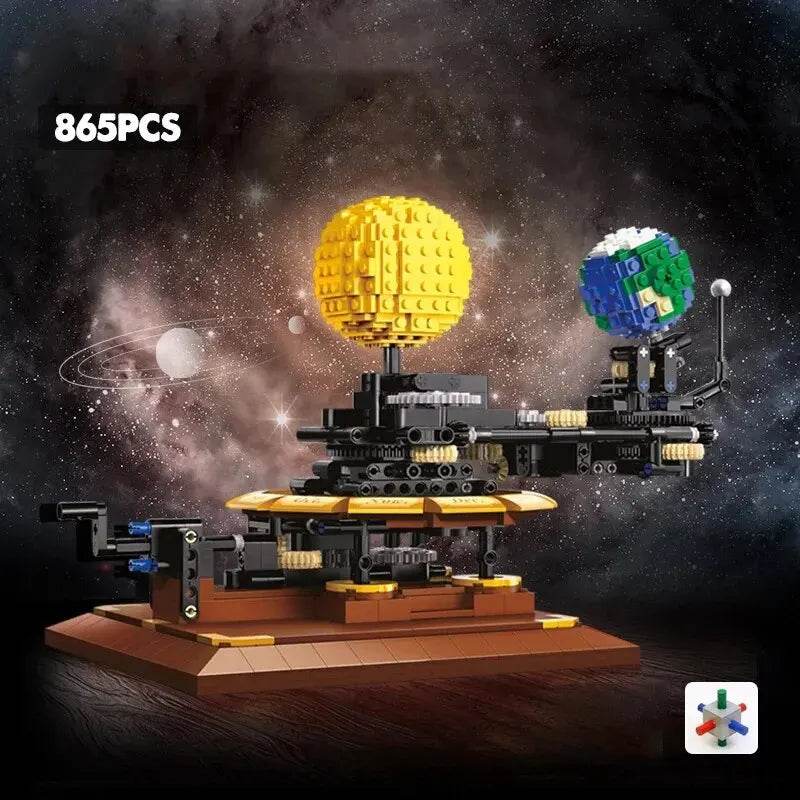 865-Piece Educational Solar System Clock Building Blocks for Kids - ToylandEU