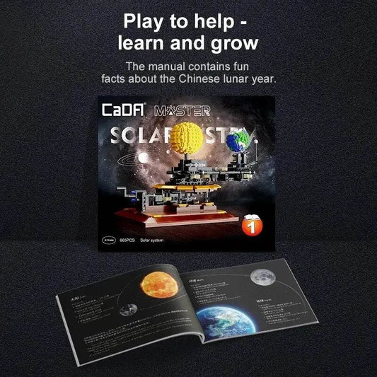 865-Piece Educational Solar System Clock Building Blocks for Kids - ToylandEU