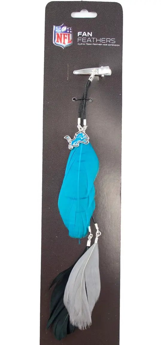 Detroit Lions Team Color Feather Hair Clip
