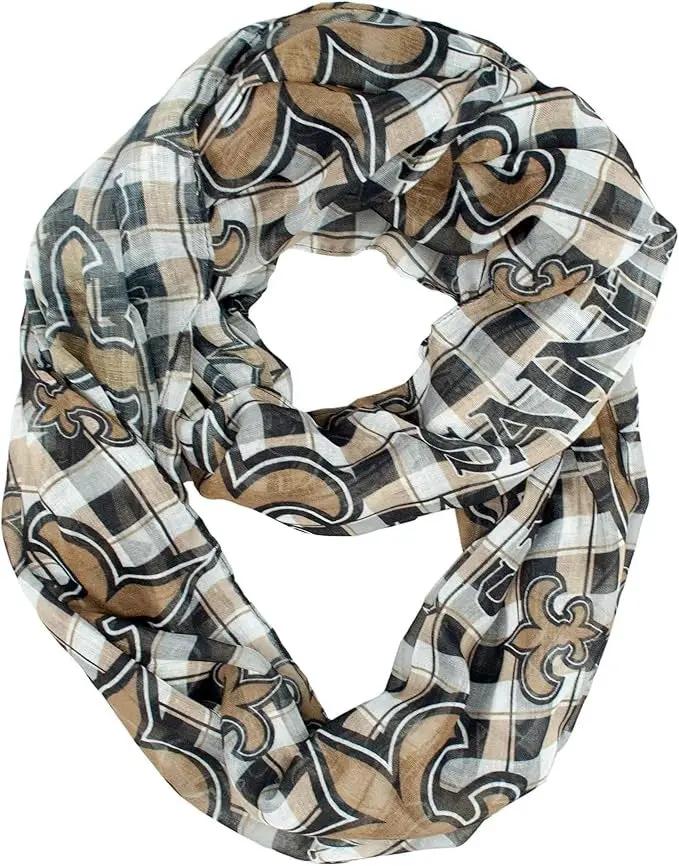 New Orleans Saints Infinity Scarf - Plaid