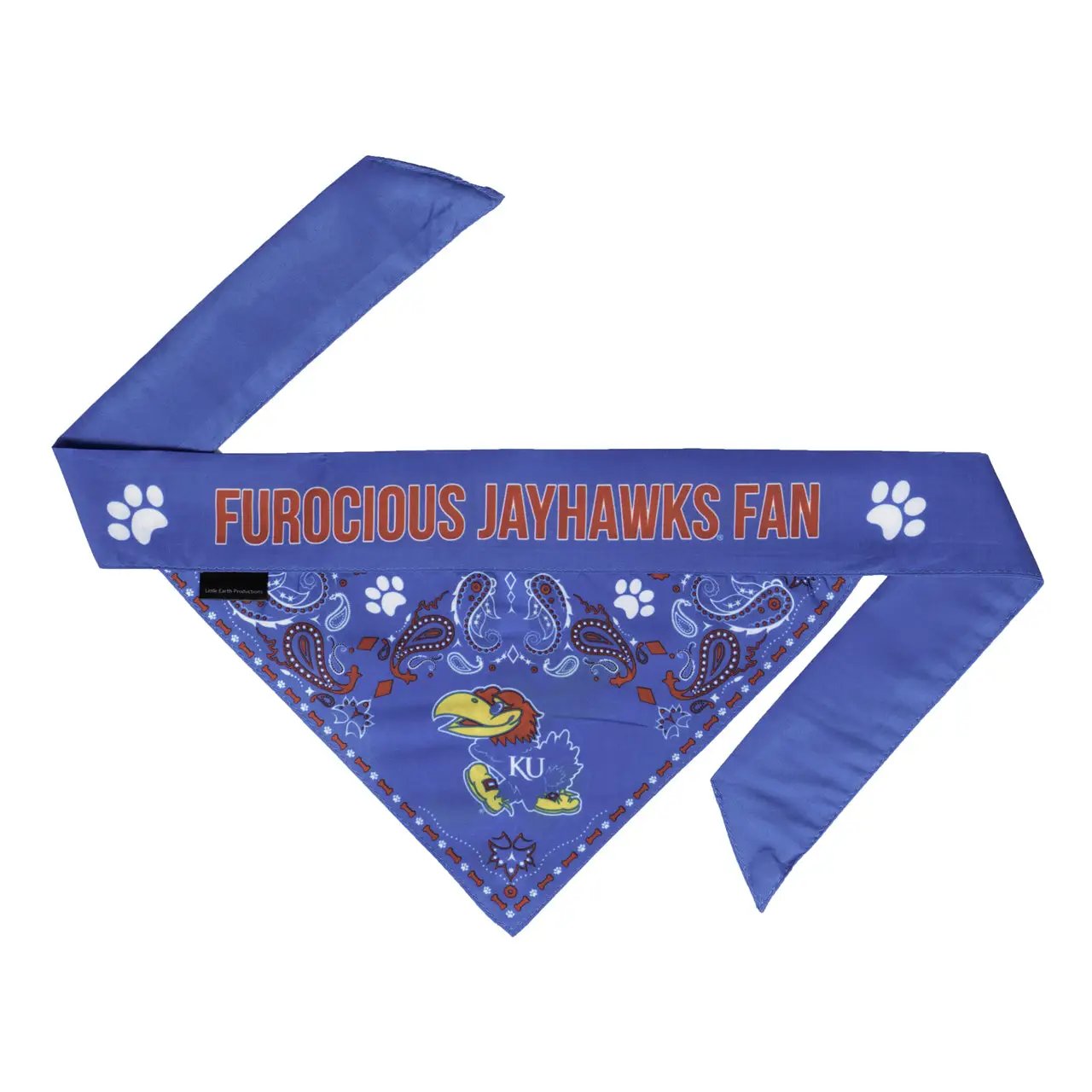 Kansas Jayhawks Pet Bandanna Size S