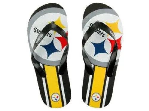 Pittsburgh Steelers Men Flip Flop - (1 Pair) - S
