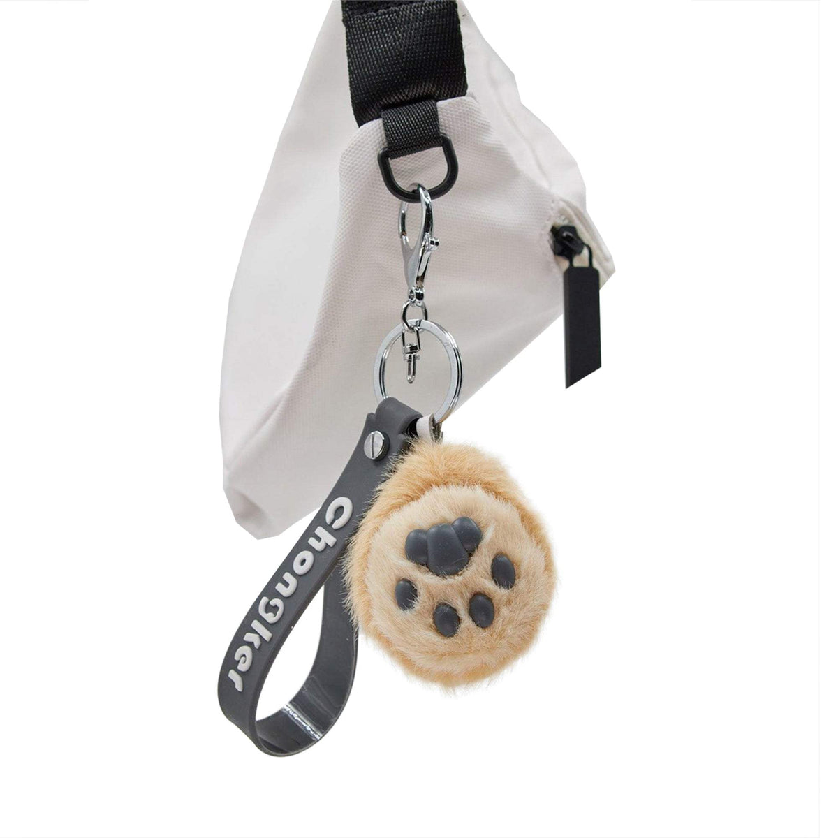 Cat Paw Keychain | Plush Soft Body | Silicone Bean Filling | Two Color Sets