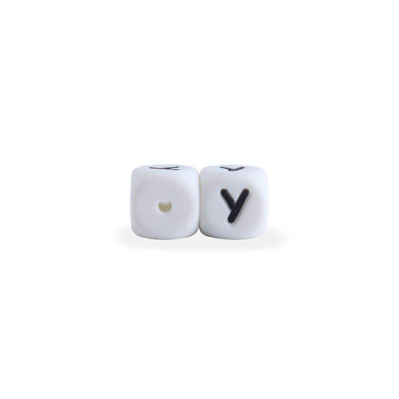 Silicone Letter Beads For Pacifier Chains | 12 mm