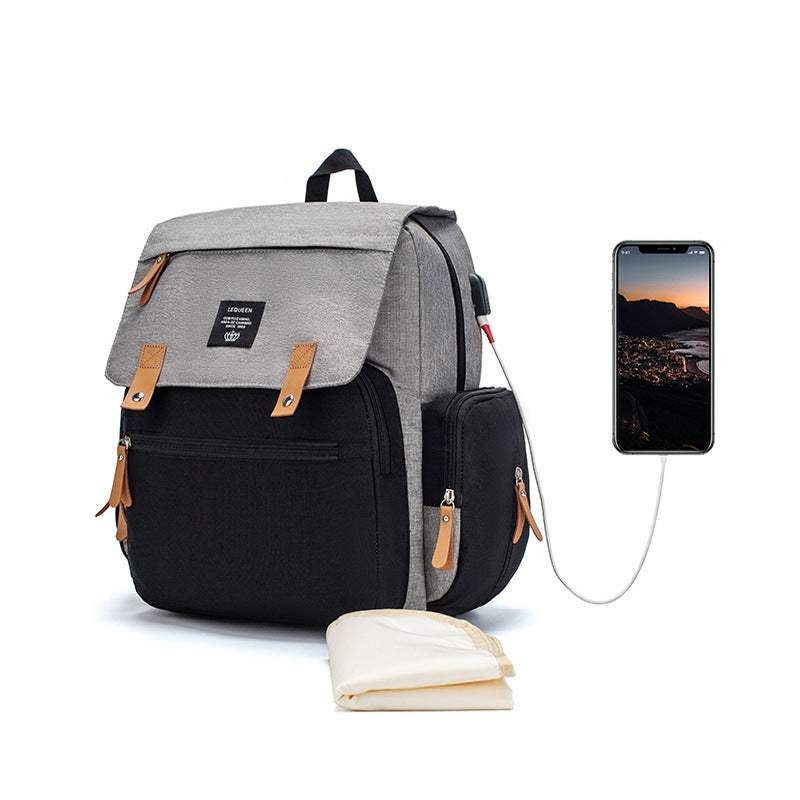 LEQUEEN Large Capacity Mummy Bag | Oxford Cloth