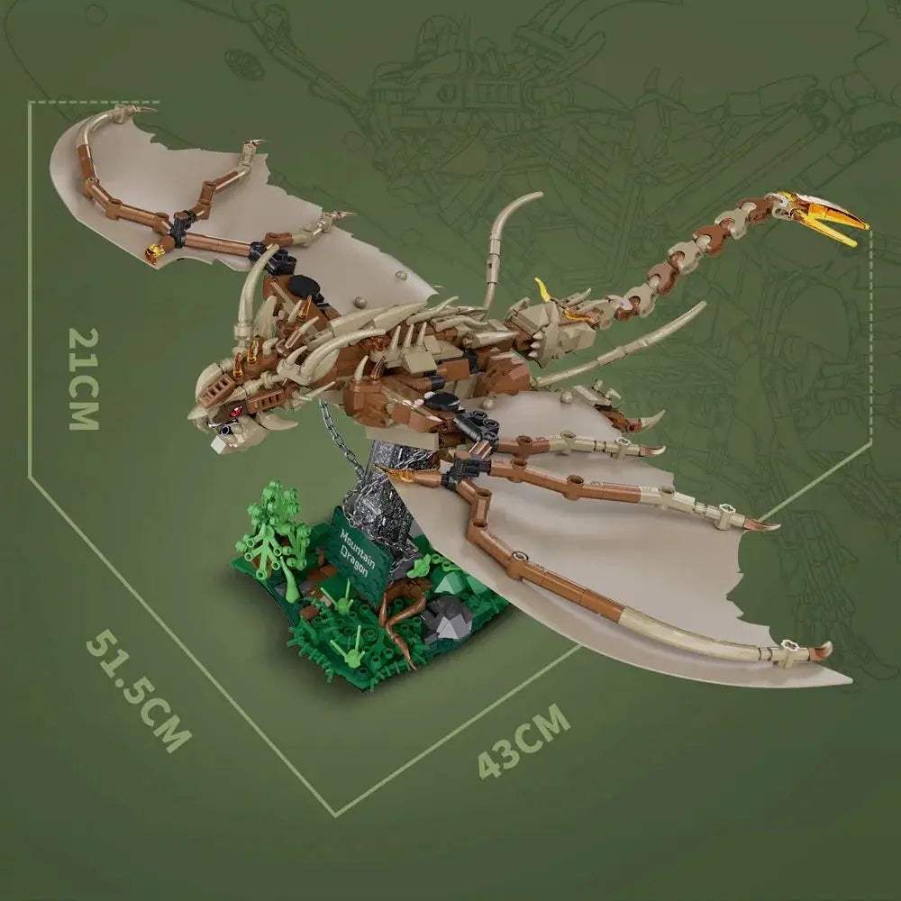 886 Piece Dragon World Building Blocks Set For Creative Kids - ToylandEU