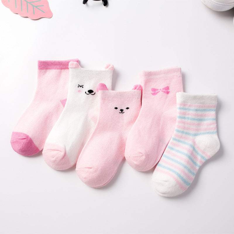 Baby Cartoon Combed Cotton Socks And Stockings | Jacquard