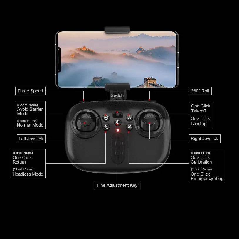 8K HD Dual Camera Drone with WiFi FPV and 360° Obstacle Avoidance - ToylandEU