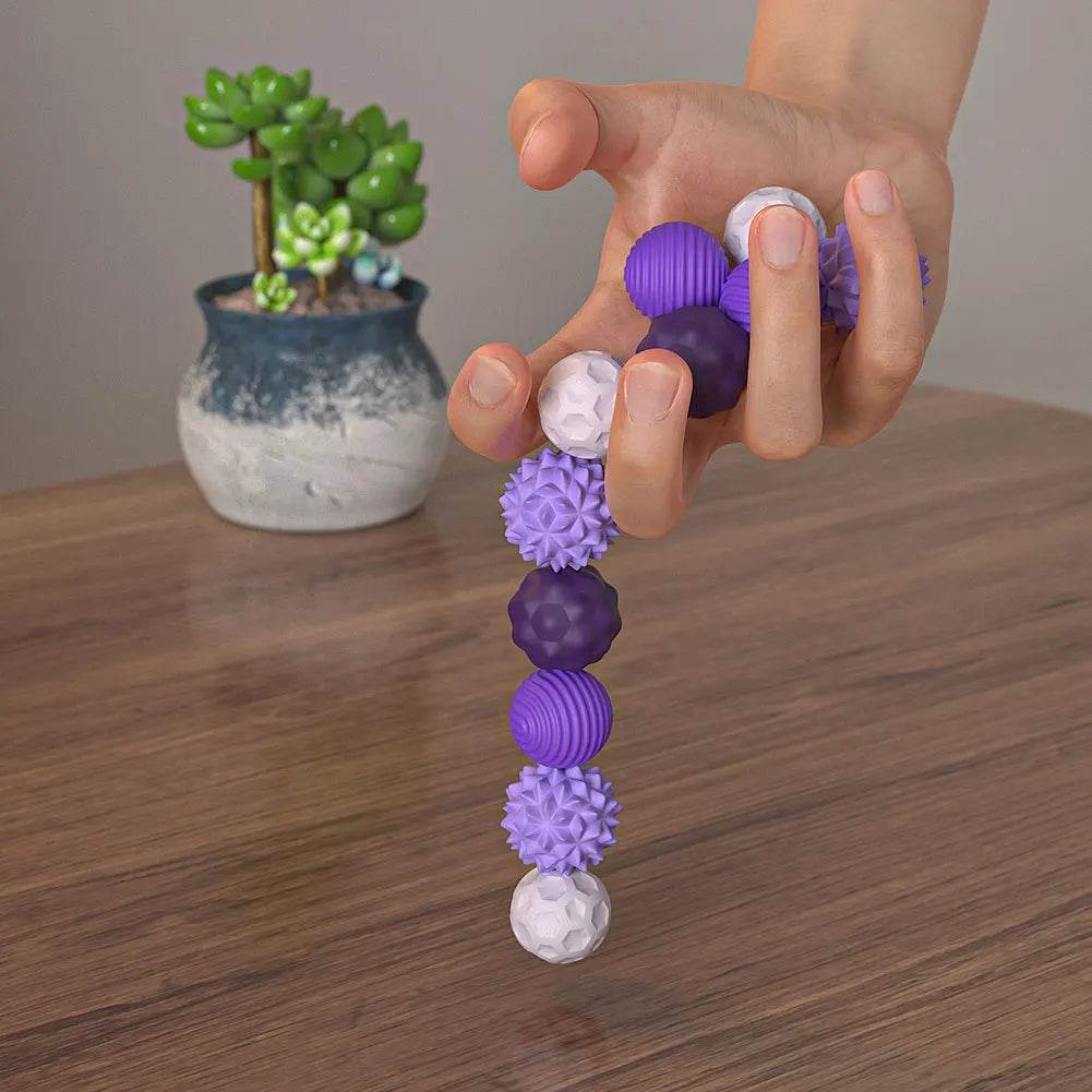 8Pcs Silicone Magnetic Sensory Balls Fidget Toy for Stress Relief - ToylandEU