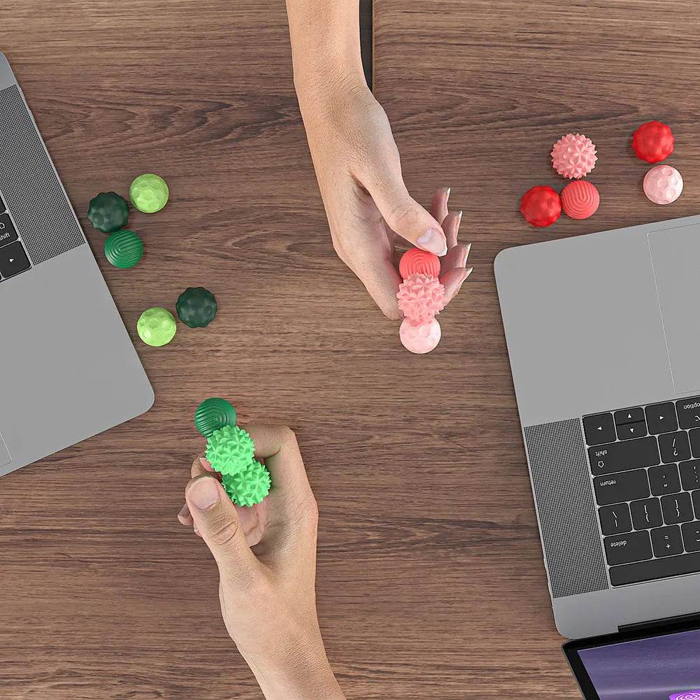 8Pcs Silicone Magnetic Sensory Balls Fidget Toy for Stress Relief - ToylandEU