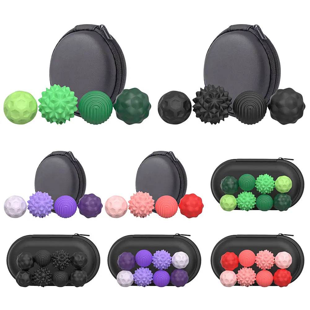8Pcs Silicone Magnetic Sensory Balls Fidget Toy for Stress Relief - ToylandEU