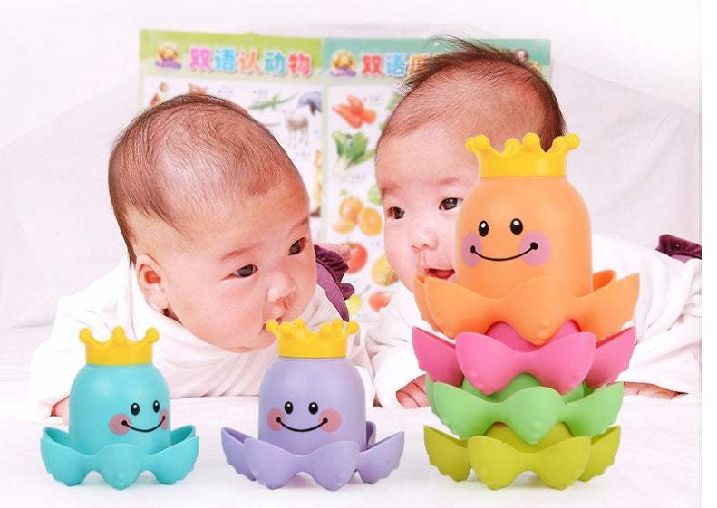 Sea Octopus Stacking Cup Bath Toy | Plastic | Bath Toys