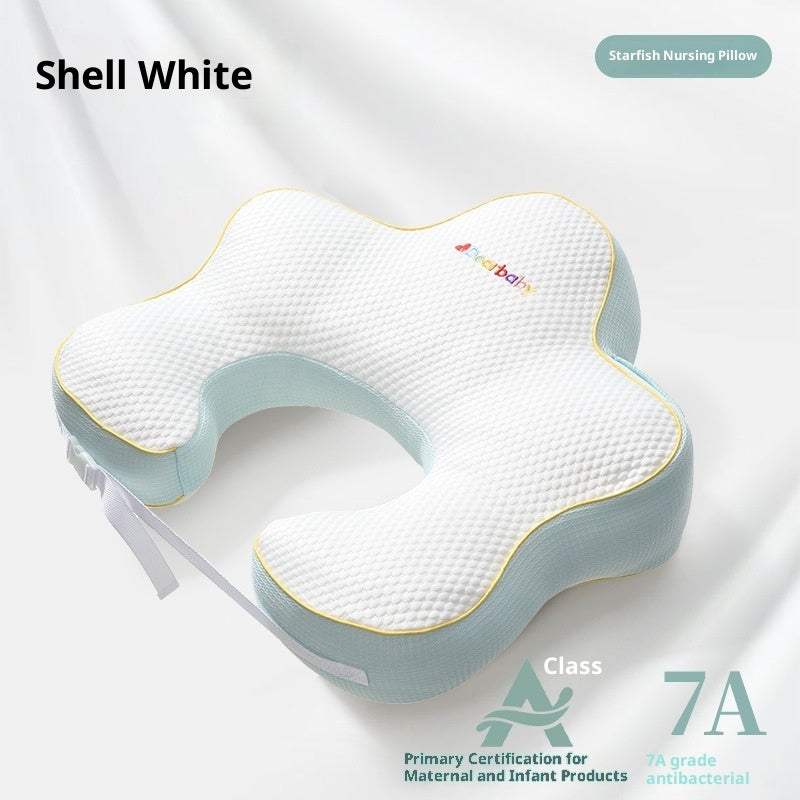 Starfish Nursing Pillow With Waist Support | Shell White